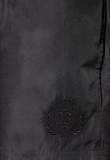 Black Swim Shorts with Monogram