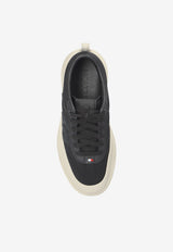 Moncler Altive Nubuck and Suede Low-Top Sneakers Black K209B4M00160 M7091-999