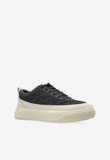 Moncler Altive Nubuck and Suede Low-Top Sneakers Black K209B4M00160 M7091-999