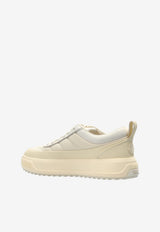 Moncler Altive Nubuck and Suede Low-Top Sneakers Cream K209B4M00160 M7091-21I