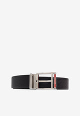 Ferragamo Double-Sided Leather Belt Black 670571 DOUBLE ADJUS 786348-NERO