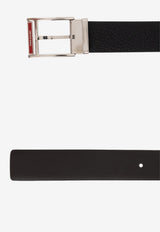 Ferragamo Double-Sided Leather Belt Black 670571 DOUBLE ADJUS 786348-NERO