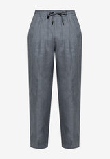 Dolce & Gabbana Creased Straight-Leg Pants Gray GP12QZ FU4MF-N0701