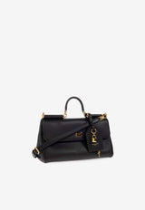 Dolce & Gabbana Medium My Sicily Calf Leather Handbag Black BB7782 B7321-80999