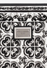 Dolce & Gabbana Majolica Print Clutch Bag Monochrome BM2296 AG086-IU3TN