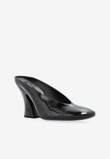 Givenchy 95 Patent Leather Sculpted Mules Black BE404 4E1K6-001