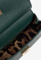 Dolce & Gabbana Mini Sicily Dauphine Leather Handbag Green BB7116 B1001-87399