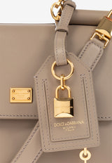 Dolce & Gabbana Small My Sicily Calf Leather Handbag Beige BB7781 B7321-8I399