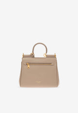 Dolce & Gabbana Small My Sicily Calf Leather Handbag Beige BB7781 B7321-8I399