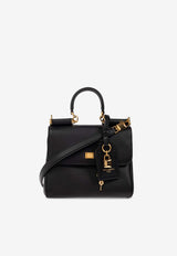 Dolce & Gabbana Small My Sicily Calf Leather Handbag Black BB7781 B7321-80999