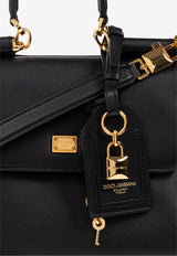 Dolce & Gabbana Small My Sicily Calf Leather Handbag Black BB7781 B7321-80999