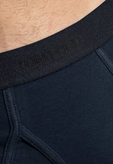 Tom Ford Signature High-Leg Briefs Navy T4LC12040 0-412