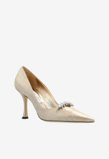 Jimmy Choo Belinda 90 Metallic Sheen Pumps Gold BELINDA PUMP 90 HRK-SOFT GOLD