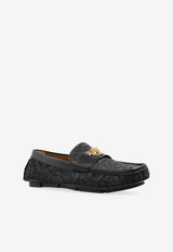Versace Barocco Leather Loafers Black 1019882 1A15926-2BI8V
