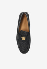 Versace Barocco Leather Loafers Black 1019882 1A15926-2BI8V