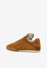 Chloé Kick Suede Low-Top Sneakers Brown CHC25A07I MS-273