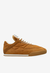 Chloé Kick Suede Low-Top Sneakers Brown CHC25A07I MS-273