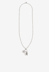 Dolce & Gabbana Pendant Chain Necklace Silver WNR5C2 W1111-87655