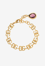 Dolce & Gabbana DG Logo Chain Bracelet Gold WBR6M4 W1111-ZOO00