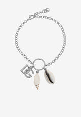 Dolce & Gabbana Logo Charm Bracelet Silver WBR5C2 W1111-87655