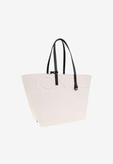 Moncler Very Leather Tote Bag Cream K209B5D00012 M7769-032