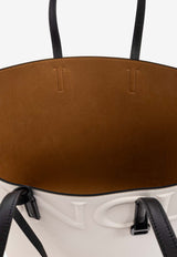 Moncler Very Leather Tote Bag Cream K209B5D00012 M7769-032