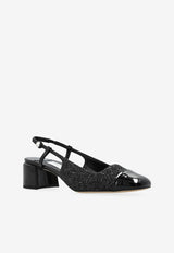 Jimmy Choo Elisa 45 Slingback Pumps Black ELISA SB 45 JBZ-BLACK BLACK