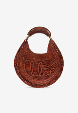 Chloé Summer Banana Raffia Hobo Bag Brown CH25US902 P08-26M