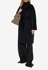 Max Mara Lilia Belted Cashmere Coat Black LILIA 2521016061-004