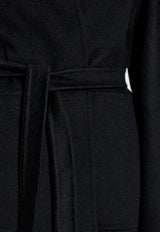 Max Mara Lilia Belted Cashmere Coat Black LILIA 2521016061-004