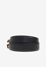 Dolce & Gabbana DG Logo Leather Belt Black BC4941 AG651-8B956