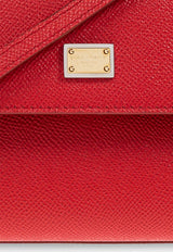 Dolce & Gabbana Small Sicily Dauphine Leather Handbag Red BB6003 B1001-80303