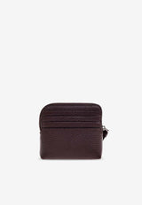 Jimmy Choo Compact Leather Zip Cardholder Burgundy DM CMPCT CARDCASE GCJ-DEEP MERLOT ANTIQUE