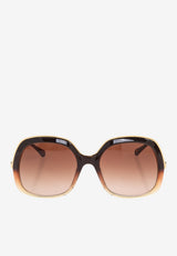 Chloé Leia Round Sunglasses Brown CH0327S 0-006