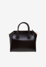 Givenchy Small Antigona Leather Top Handle Bag Dark Brown BB514 9B13A-206