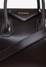 Givenchy Small Antigona Leather Top Handle Bag Dark Brown BB514 9B13A-206