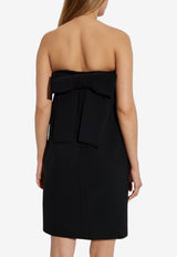 Moschino Maxi Bow Strapless Dress Black 252E A0445 5524-0555