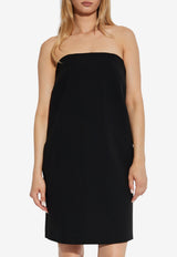 Moschino Maxi Bow Strapless Dress Black 252E A0445 5524-0555