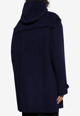 Moschino Wool Blend Long Coat Navy 252ZZ A0651 5211-0342