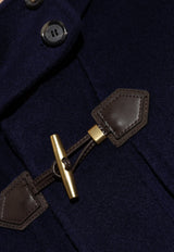 Moschino Wool Blend Long Coat Navy 252ZZ A0651 5211-0342