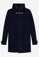 Moschino Wool Blend Long Coat Navy 252ZZ A0651 5211-0342