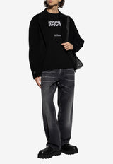 Moschino Double-Breasted Wool Coat Black 252ZZ A0650 5211-0555