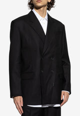 Moschino Buttoned Double-Breasted Blazer Black 252ZZ A0515 5238-2555