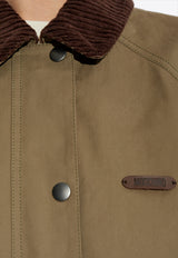 Moschino Field Jacket with Elbow Patches Brown 252E A0621 5518-2426