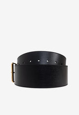 Givenchy Wide Leather Buckled Belt Black BB408 JB2AE-001