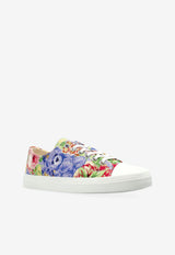 Moschino Floral Print Low-Top Sneakers Multicolor MA15053G1N MWA-99A
