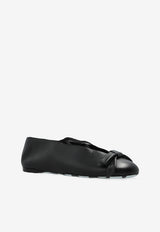 Moschino Leather Ballet Flats Black MA11090C1N MA0-000