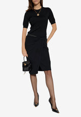 Versace Monogram Knitted Top Black 1021941 1A15978-1B000