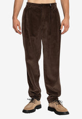 Dolce & Gabbana Corduroy Straight-Leg Pants Brown GP13XT G8NN6-M0674