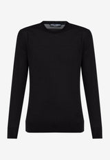 Dolce & Gabbana DG Logo Wool Sweater Black GXX02T JDVBV-N0000